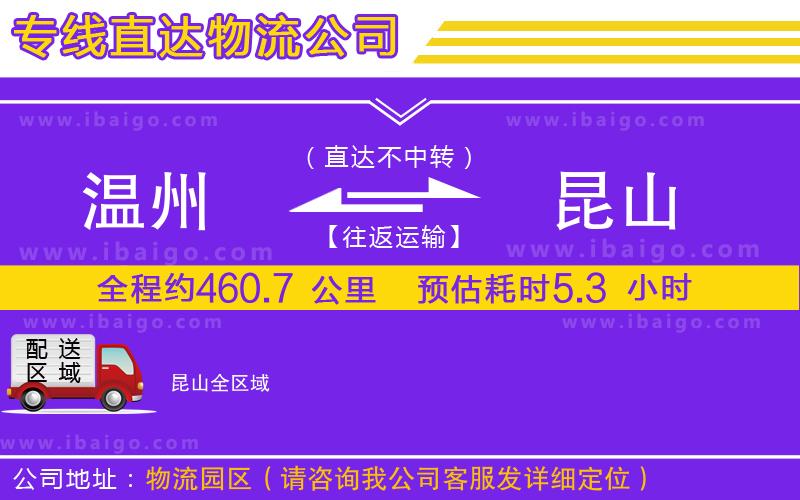 溫州到昆山貨運公司