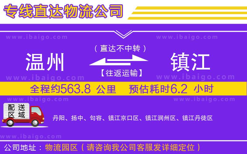 溫州到鎮(zhèn)江貨運公司