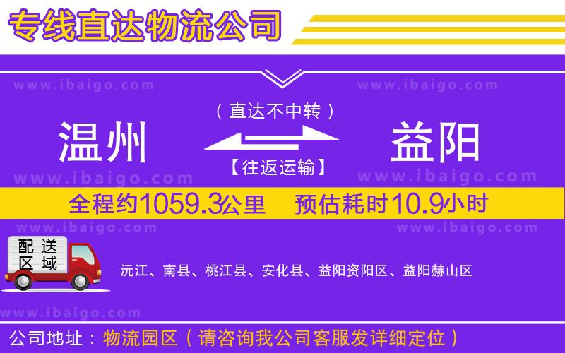 溫州到益陽貨運公司