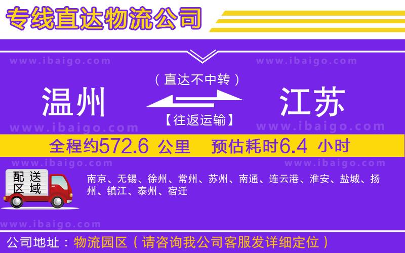 溫州到江蘇貨運(yùn)